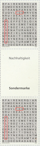[7300.1818.05] 100 Rp. Nachhaltigkeit, "Zwischensteg senkrecht"