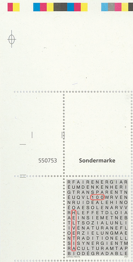 [7300.1818.10] 100 Rp. Nachhaltigkeit, "überbreiter Bogen-Eckrand"