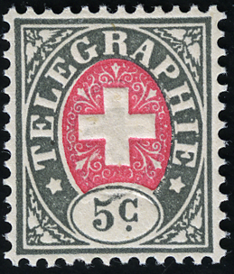 [7580.7.01] 5 Rp. schwarz/rot