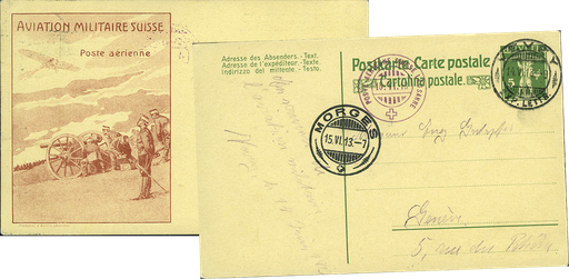 [7360.12.06] 1913, Pionierflugpost Villeneuve-Ouchy-Lausanne