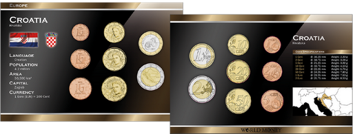 [7993.2023.01] Kursmünzensatz Kroatien - Euro 2023