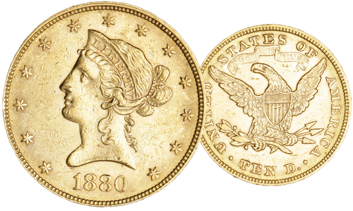 [7997.1880.01] 1880, 10 USD &quot;Liberty Head&quot;