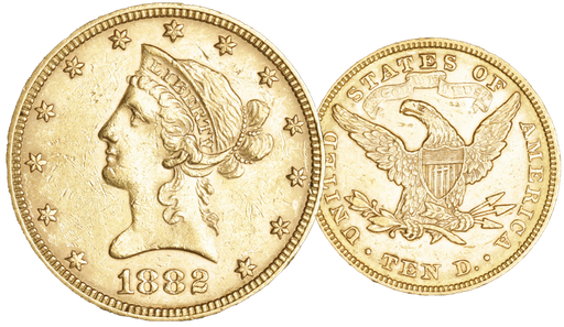 [7997.1882.01] 1882, 10 USD &quot;Liberty Head&quot;