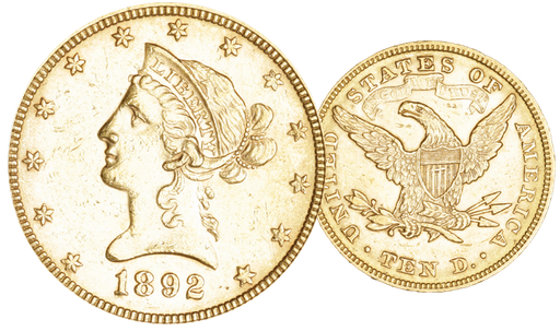 [7997.1892.01] 1892, 10 USD &quot;Liberty Head&quot;