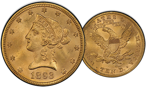 [7997.1893.02] 1893, 10 USD &quot;Liberty Head&quot;