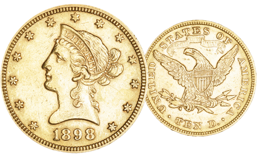 [7997.1898.01] 1898, 10 USD &quot;Liberty Head&quot;, Gold Au (0.900), 16.71 g schwer