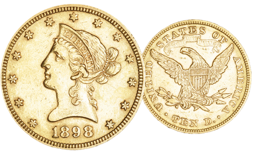 [7997.1898.01] 1898, 10 USD &quot;Liberty Head&quot;