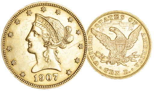 [7997.1907.01] 1907, 10 USD "Liberty Head"