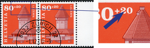 [7410.74.26] 1993, Zugunsten der Kapellbrücke in Luzern, Fleck in der 2