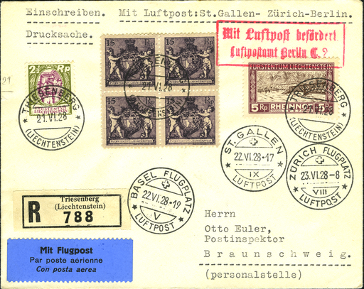 [7373.28.11] 1928, St. Gallen-Zürich-Basel-Berlin