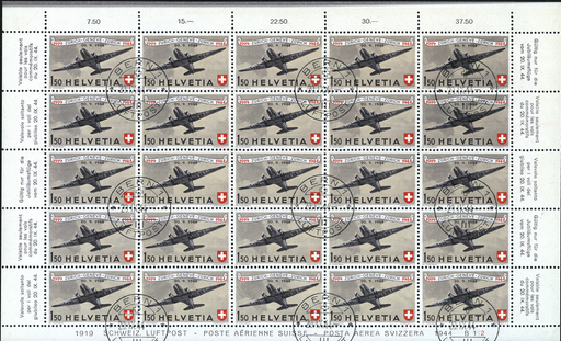 [7370.40.07] 1944, 25 Jahre schweizerische Luftpost