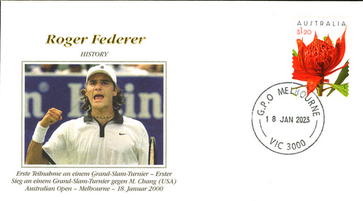 [9974.2022.16] 2022, Roger Federer - HISTORY - Erste Teilnahme Australian Open - Erster Sieg