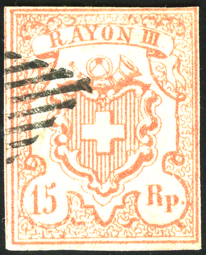 [7062.20.26] 15 Rp. fahlrot, Type 7, OR I