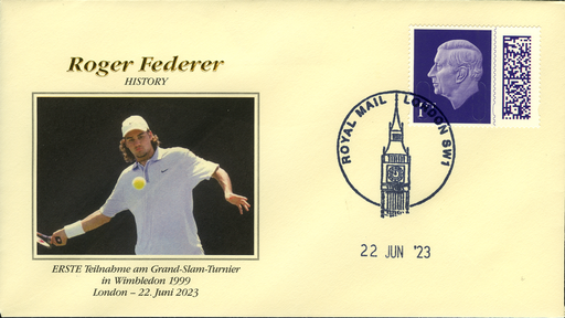 [9974.2023.07] 2023, Roger Federer - HISTORY - Erste Teilnahme am Grand-Slam-Turnier in Wimbledon
