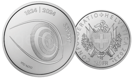 [7996.2023.05] 2023, 20 Fr. Gedenkmünze &quot;Schweizer Schiesssportverband&quot;