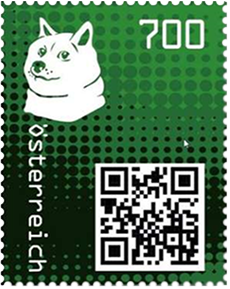 [2910.2020.19] Crypto Stamp "Doge grün"