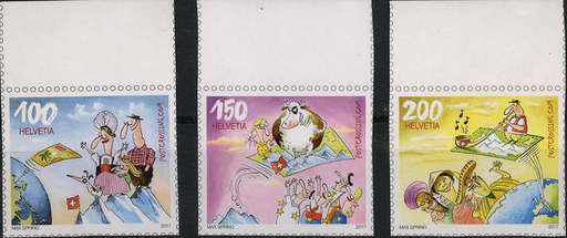 [7300.1649.03] 2017, Postcrossing, UNGEZÄHNT mit aufgedruckter Zähnung