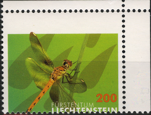 [7820.1934.02] 2020, Libellen II, Druckverschiebung, oberes Bogen-Eckrandstück