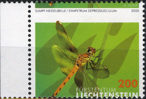 [7820.1934.04] 2020, Libellen II, Druckverschiebung, Bogen-Mittelstück