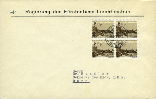 [7823.226.01] 5 auf 3 Rp. braun