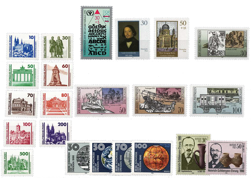 [1650.1990.01] 1990, die letzten 22 Briefmarken der DDR