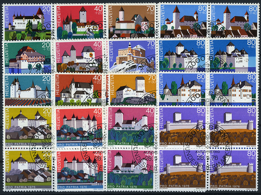 [7405.170.04] 1976-1979, Pro Patria Komplett-Kollektion