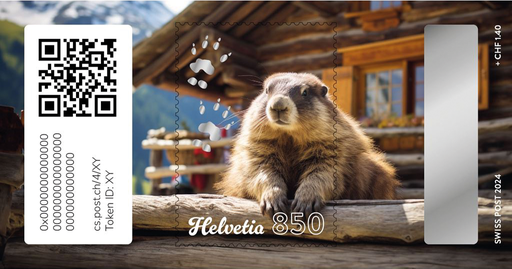 [7321.4.03] 2024, Crypto Stamp &quot;Chalet&quot;