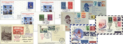 [7371.1948.01] 1948-1968, Ballonpost INTERNATIONAL-Spezialsammlung