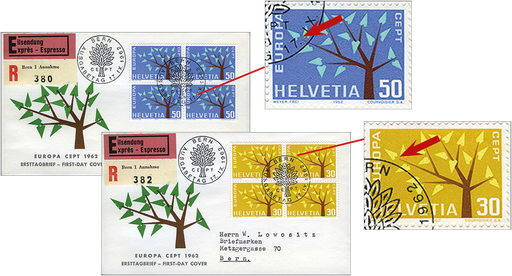 [7303.389.03] 1962, EUROPA, "Kurzer Ast"