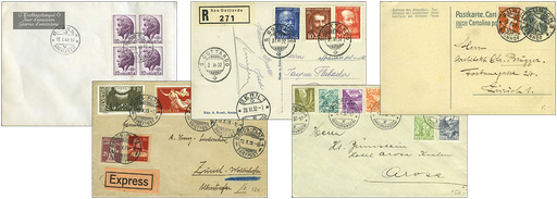 [7300.1907.12] 1907-1959 Belege-Klassiker Spezialkollektion