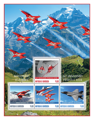 [1600.2024.01] 2024, 60 Jahre Patrouille Suisse, Antigua und Barbuda