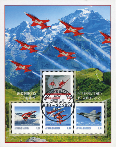 [1600.2024.02] 2024, 60 Jahre Patrouille Suisse, Antigua und Barbuda