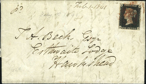 [2370.1840.05] 1840, One Penny Black, Erste Briefmarke der Welt