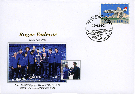 [9974.2024.13] 2024, Roger Federer - Rod Laver Cup 2024 - Team EUROPE gegen Team WORLD