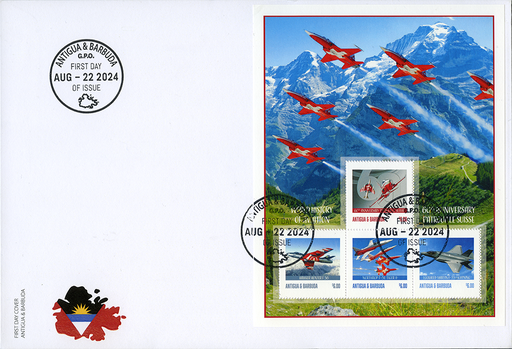 [1600.2024.03] 2024, 60 Jahre Patrouille Suisse, Antigua und Barbuda