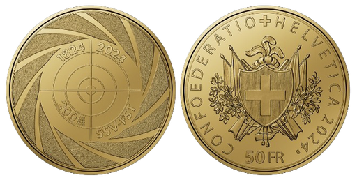 [7997.2024.12] 2024, 50 Fr. Gedenkmünze "200 Jahre SSV"