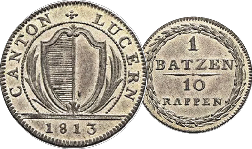 [8018.1813.01] 1813, 1 Batzen, Luzern
