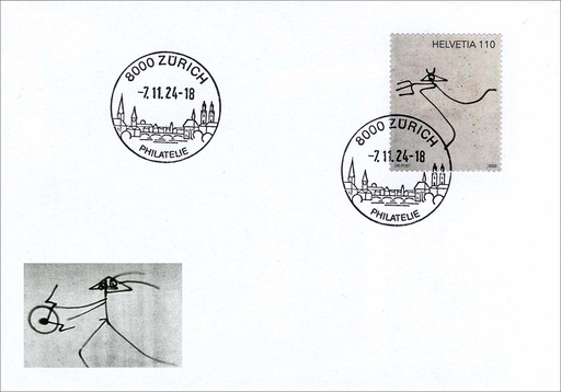 [7303.2037.01] 2024, Kunst am Bau - Limitierte Sonderauflage Harald Naegeli