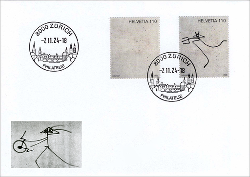 [7303.2037.02] 2024, Kunst am Bau - Limitierte Sonderauflage Harald Naegeli