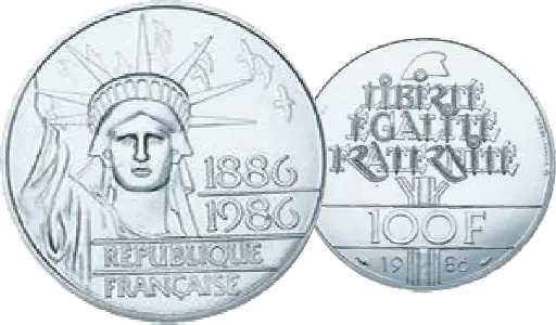 [7984.1986.01] 1986, 100 Francs, Statue of Liberty, Frankreich