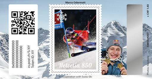 [7321.5.17] 2024, Crypto Stamp &quot;Marco Odermatt&quot; - Basic Edition