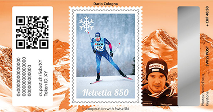 [7321.5.27] 2024, Crypto Stamp &quot;Dario Cologna&quot; - Bronze Edition