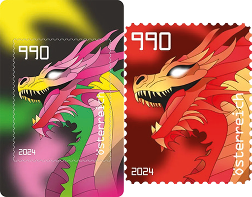 [2910.2024.05] 2024, Crypto Stamp "Drache rot", Österreich