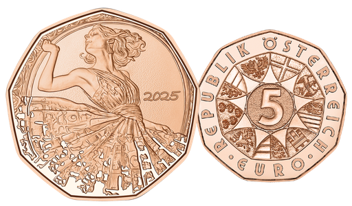 [7983.2025.01] 2025, 5 Euro Neujahrsmünze "Tanz dich frei", Österreich