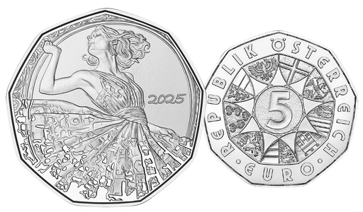 [7984.2025.05] 2025, 5 Euro Neujahrsmünze "Tanz dich frei", Österreich