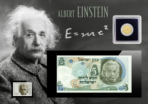 [3190.1984.01] Exklusiver Sammelfolder "Albert Einstein", San Marino