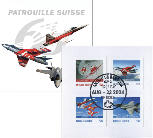 [1600.2024.17] 2024, 60 Jahre Patrouille Suisse, Antigua und Barbuda UNGEZÄHNT
