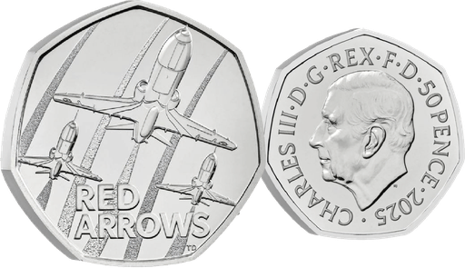 [7983.2025.02] 2025, 50 Pence "Red Arrows", United Kingdom