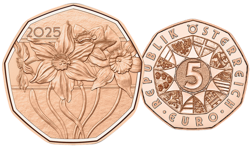[7993.2025.01] 2025, 5 Euro Narzissen, Österreich