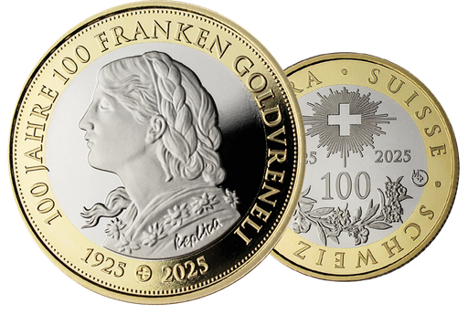 [7988.2025.02] 2025, 100 Jahre 100 Franken Goldvreneli per 5